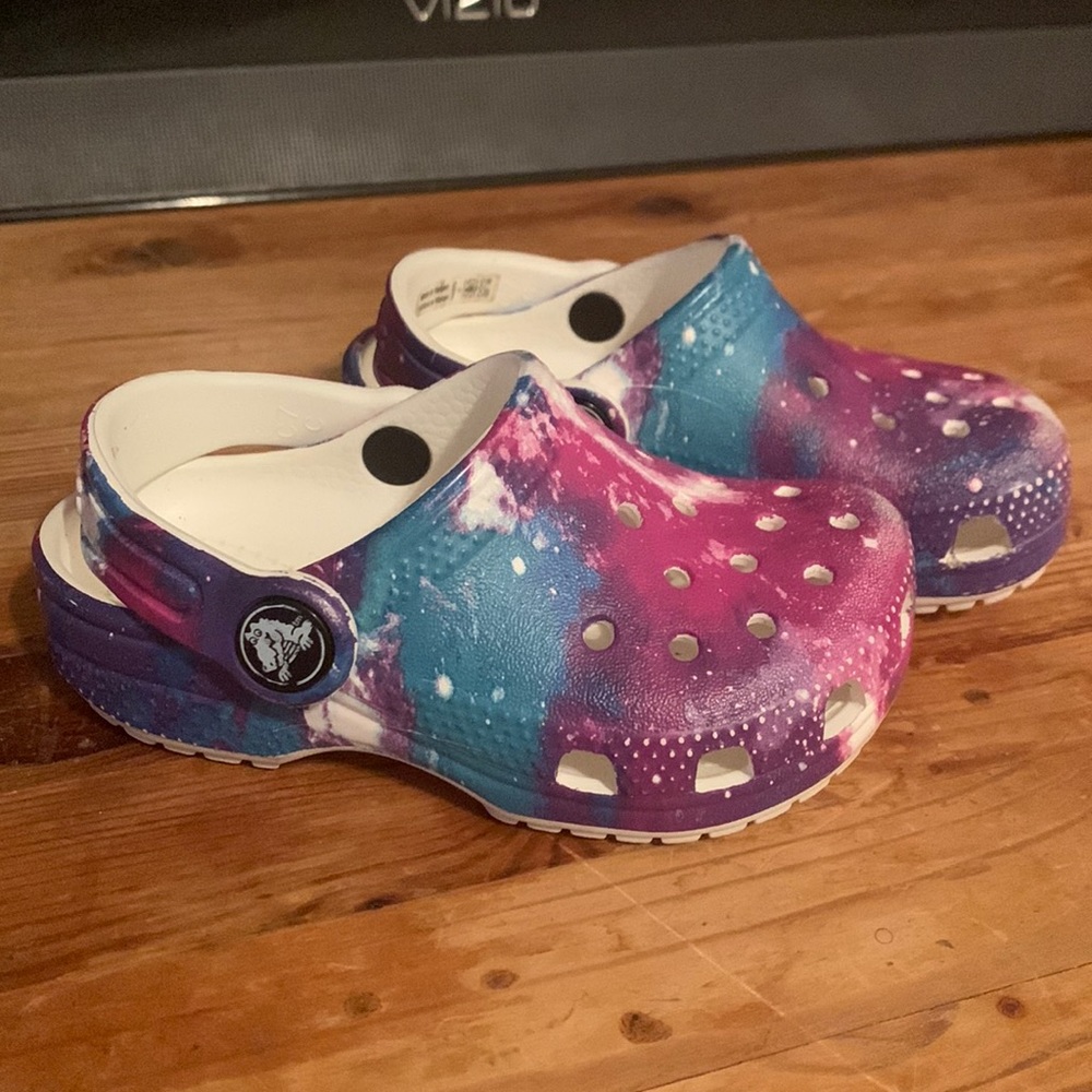 **SOLD** Tie-Dye Toddler Crocs